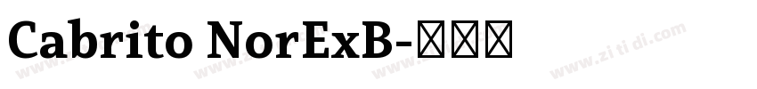 Cabrito NorExB字体转换 Cabrito NorExB字体转换